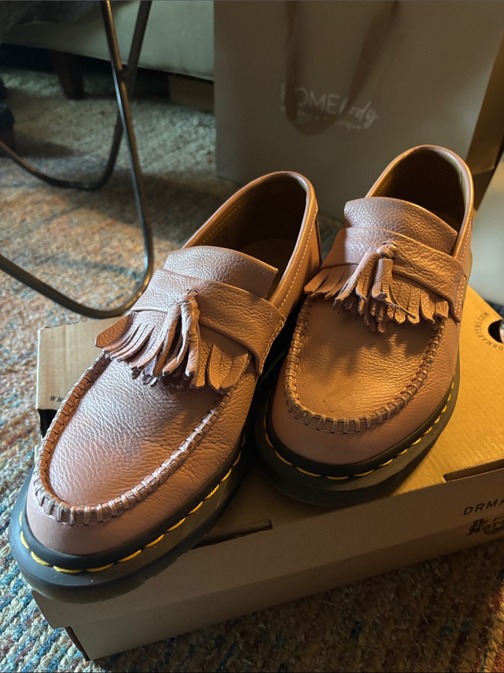 Dr. Martens Brown Tassel Moccasin Loafers
